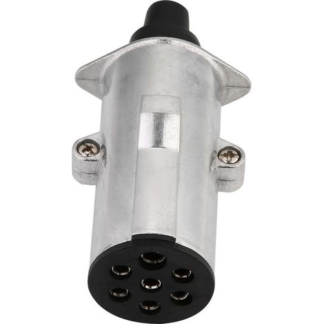 Adaptador de conector de remolque tipo N, enchufe de remolque de 7 pines y 24 V para remolques de camiones y caravanas. (1/5)