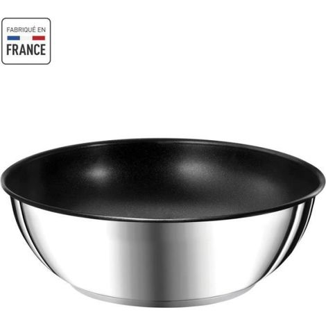 Poêle wok acier inoxydable 26cm - Tefal - L9737702 (1/5)