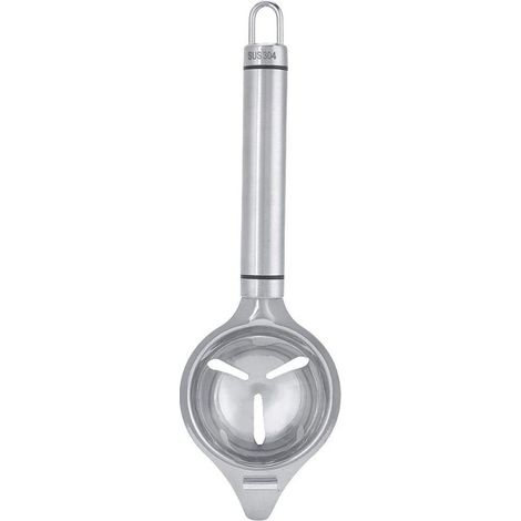 Store9 - Separatore di uova - Separatore manuale di tuorli - Lavabile in lavastoviglie - Acciaio inossidabile - Multifunzionale - Adatto per cucinare - Bianco (1/5)