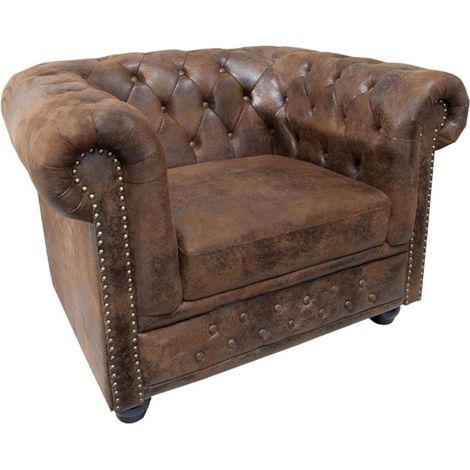 Fauteuil EDGAR – Braun – Barockstil (1/5)