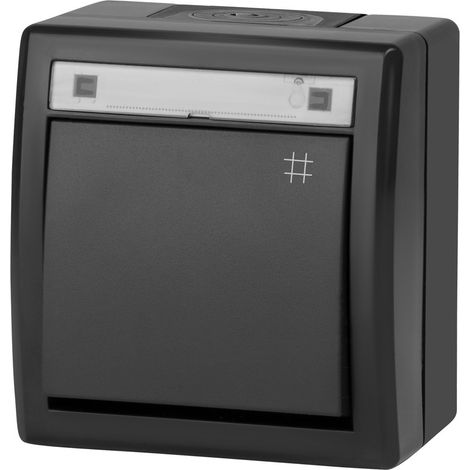 Connecteur en croix AQUANT 2K à montage en surface IP55 anthracite 5006-17