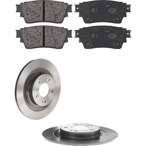 KIT FRENI POSTERIORI compatibile con MITSUBISHI OUTLANDER III (GGW,GFW,ZJ,ZL,ZK) - DISCHI + PASTIGLIE OEM: P 54 063 , P 61 111 / 18312 /SOSTITUZIONE DIRETTA/BASSA POLVERE/SILENZIOSO (1/5)