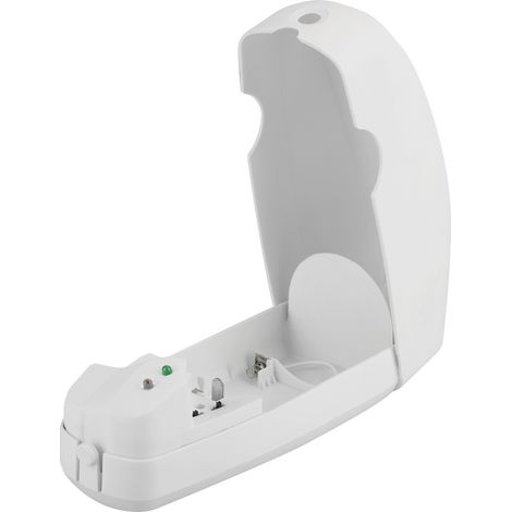 Distributeur automatique d'aérosol blanc, désodorisant et vaporisateur de parfum pour salle de bain d'hôtel (1/5)