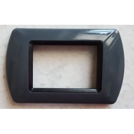 Abs Placchette Compatibilial Pour Living International Placca Series       Gris Foncé