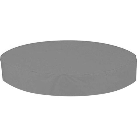 Couverture de spa ronde extérieure imperméable et anti-poussière - 210 x 30 cm - Grise (1/5)