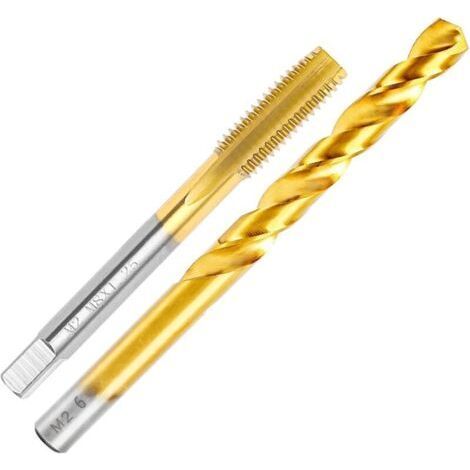 Kit de tarauds et tarauds M8 x 1,25 et forets de 6,75 mm, HSSG, kit de tarauds d'incision, tarauds et tarauds (1/5)