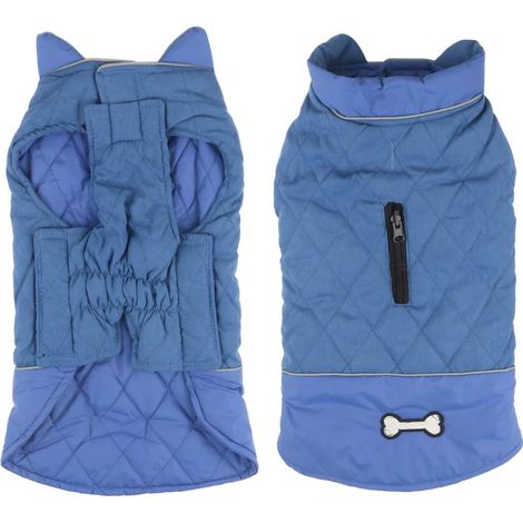 Veste imperméable pour chien (bleu XL)