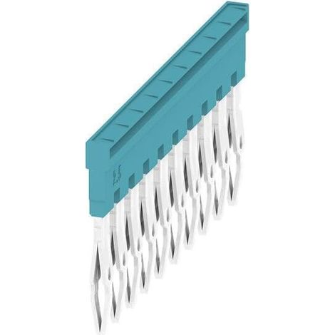 WEIDMÜLLER LOT DE 20 RACCORDS TRANSVERSAUX ZQV 2.5N/10 BL 1527880000 - BLEU WEIDMULLER
