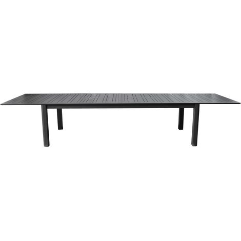 Moia Greenwood Tavolo Santorini Antracite Alluminio 265-395 cm
