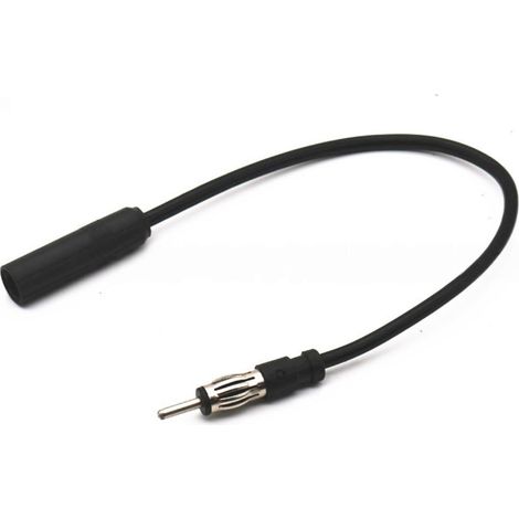 Adaptateur de Câble Extension Antenne Autoradio DIN Mâle vers DIN Femelle 35cm Câble Coaxial FM AM RG174 pour Voiture Véhicule Camion (1/5)