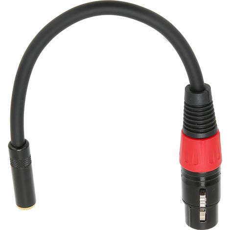 Câble adaptateur 3.5mm femelle vers XLR femelle 1m pour micro et équipement audio