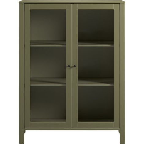 EVE - Commode 2 tiroirs en pin Vert (1/5)