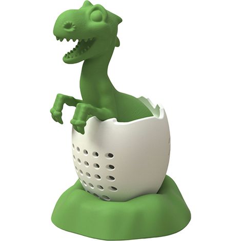 Filtre à thé en silicone dinosaure résistant à la chaleur, infuseur de thé mignon en forme de bébé dinosaure, passoire à thé réutilisable