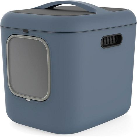 Rotho WHITE XL Katzentoilette - blau