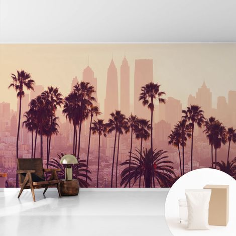 Papier peint intissé mural avec imprimé motifs décoratifs - style contemporain - Colle incluse gratuite Harmonie occidentale 416x254 cm (1/5)