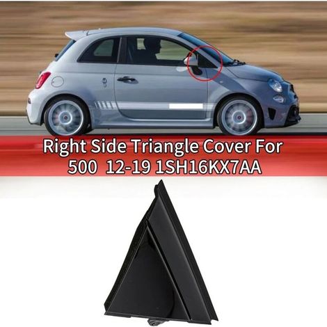 Voiture gauche et droite porte miroir drapeau couverture moulage Triangle couverture pour FIAT 500 2012-2019 1SH17KX7AA 1SH16KX7AA