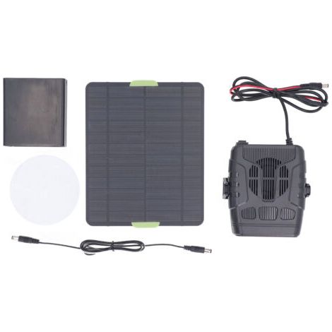 RHG Chauffage de voiture 12V 50W Panneau solaire portable Écologique Désembueur de voiture pour maison d'animaux domestiques (1/5)