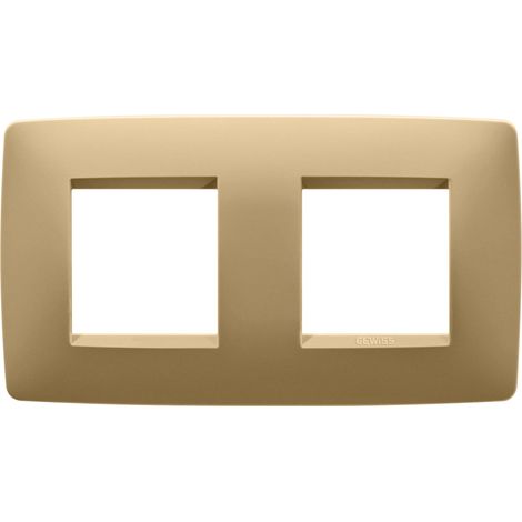 PLAQUE ONE 2+2P H OR GEWISS GW16123VO