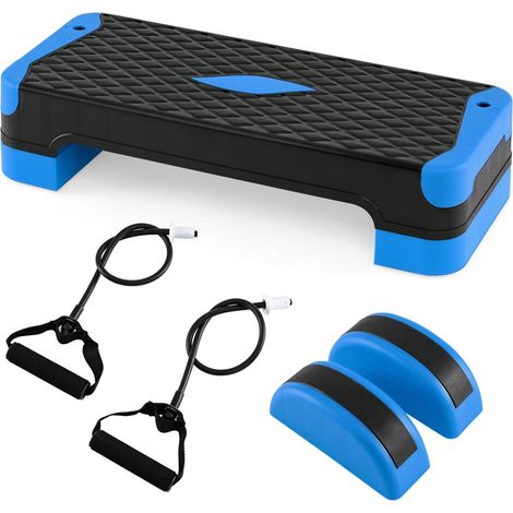Aerobic Step Platform Set with Risers & Balance Trainers