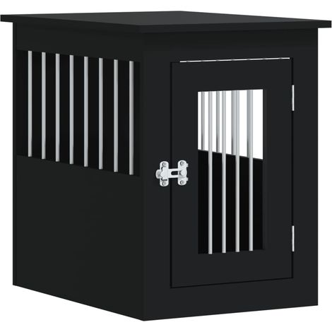 Mobile per gabbia per cani 45 x 62 x 59 cm in multistrato nero 020043352