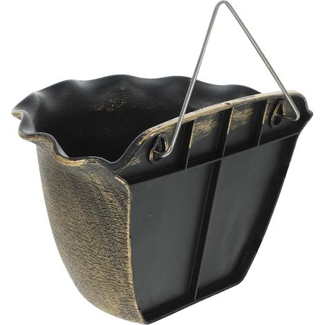 Jardinière murale vintage avec peinture en aérosol et design élégant, suspendue plastique métal (1/5)