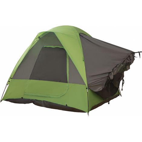 Tente de voiture camping 4-5 personnes polyester fibre de verre verte 300x300x230 cm