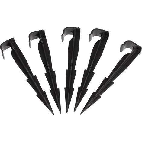 Lot de 50 piquets de Fixation pour Ligne d'égouttement, tuyaux d'irrigation et tuyaux gouteurs (1/5)