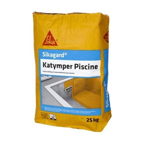 Sika – Enduit étanchéité piscine KATYMPER gris anthracite – Sac de 25kg – Application manuelle ou mécanique – Résistance à la compression
