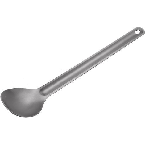 Cuillère en titane (1 pièce) 21,5 cm x 3,9 cm, cuillère de camping, ustensiles de table d'extérieur, cuillère en titane à long manche OEH (1/5)
