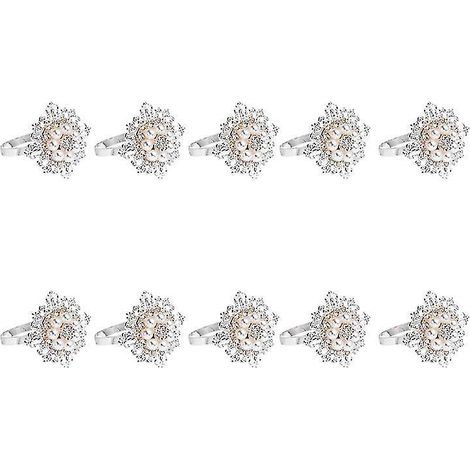 10er-Pack Serviettenringe für Hochzeiten (1/3)