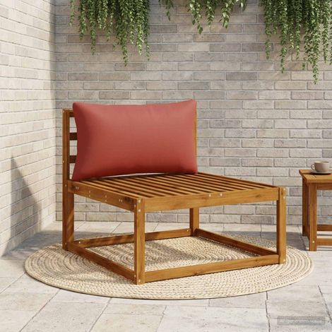 vidaXL Back Cushion PUTTEN 100% Polyester Red 80 x 40 x 15 cm (1/5)
