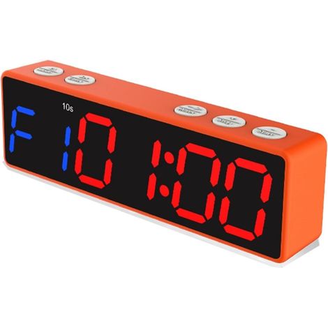 Grande horloge LED numérique surdimensionnée Minuterie de sport à affichage numérique magnétique, Rechargeable, horloge d'entraînement, multi-scènes, minuterie Led, équipement de Fitness à domicile Ét (1/5)