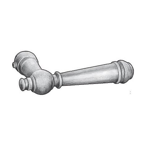 Poignée de porte femelle - Longueur 120mm pour tige carré de 8mm - Fer  - DECO FER FORGE