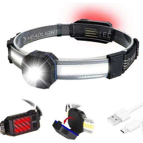 La lampe frontale LED réglable offre des modes d'éclairage personnalisables, et la batterie rechargeable par USB vous permet de profiter d'une exploration sans fin. (1/5)