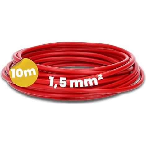 Cavo H07V-K 1,5 mm² Rosso - Filo di Cablaggio Flessibile in PVC (1/5)