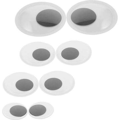 8pièces Yeux Mobiles Extra Larges Autocollants pour Loisirs Créatifs Et Décoration Intérieure Grand Œil Plastique pour Projets DIY Et Fabrication De Poupées Adhésif sur Mur Porte o (1/5)