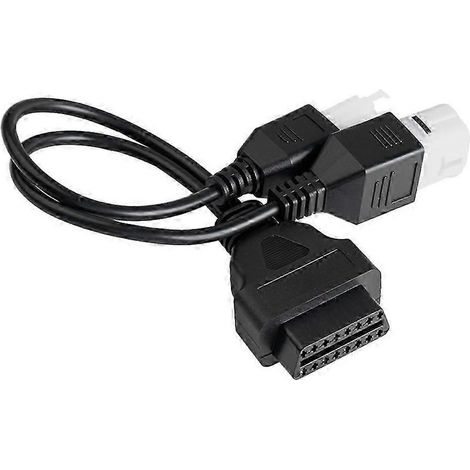 Adaptateur OBD pour moto (4 broches + 6 broches) compatible avec GSX R125/S125/S750/R1000/S1000 DL 650F/1000F SV650 OBD2 QAQ (1/5)