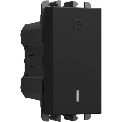 Interruttore bipolare urmet lybra  nero- 27162.n