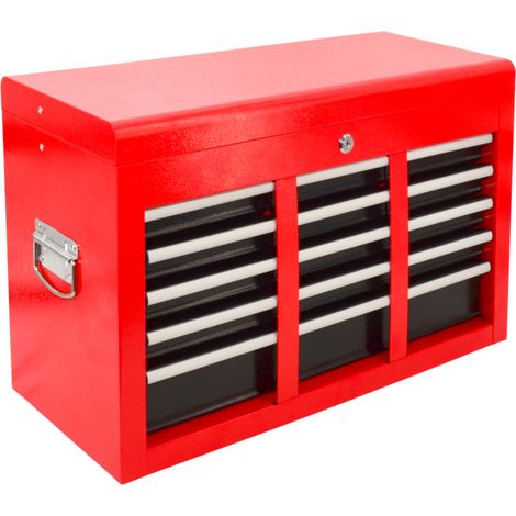 Caja de herramientas metálica Awtools con 9 cajones, 60x26x39 cm (1/5)