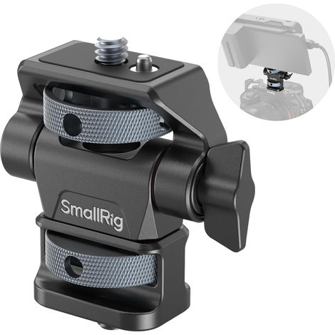 Support Moniteur de Caméra Réglable, Pivotant à 360 ° et Inclinable à 180°, avec Vis 1/4", Broches de Positionnement Rebondissantes, Conception Anti-Torsion, pour Moniteurs - 4886 (1/5)