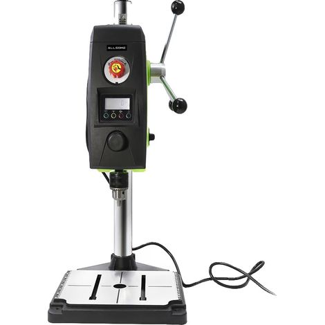 Perceuse à colonne, 220V, moteur à balais, écran LCD, mise au point laser, changement mécanique (1/5)