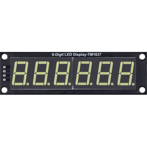 Module d'affichage numérique à LED, tube numérique 6 chiffres 7 segments, décimal, lumière blanche (1/5)