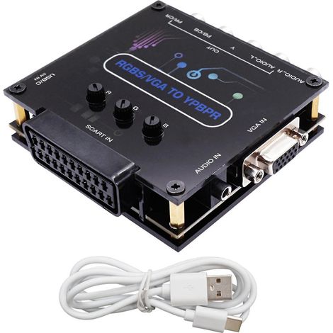 Rgbs Vga Scart To Ypbpr Component Converter For Retro Game Console Component (1/4)