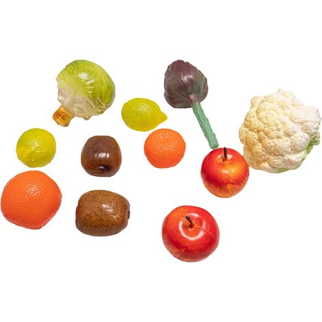 Lot 11 Fruits et Légumes Artificiels Déco Cuisine - plastique soufflé