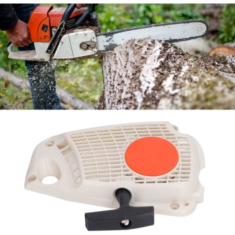 Compatible avec les scies à tronçonner STIHL MS192, 192T, 193 et 193T : ensemble de démarrage, plaque de traction, lanceur manuel. (1/5)