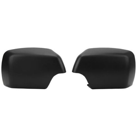 2 pièces couvertures de rétroviseur latéral 51168256321 capuchon de couverture de rétroviseur de porte noir brillant remplacement pour X5 E53 20002006 (1/4)