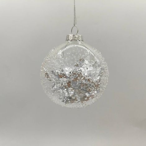 BDN VERRE 80MM PICOTS INT ARG - Feeric lights & christmas