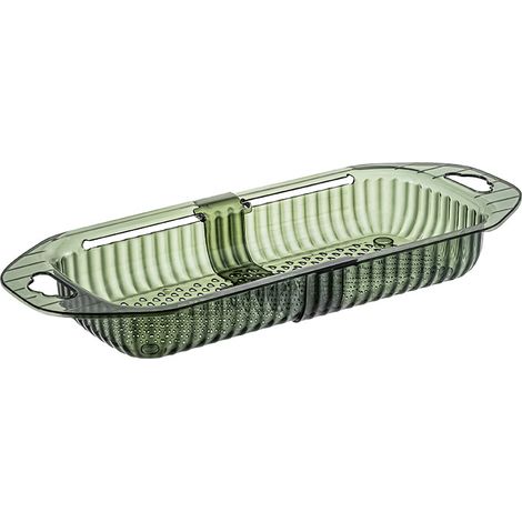 Passoire pliable verte pour aliments pour animaux, panier télescopique, pour la cuisine