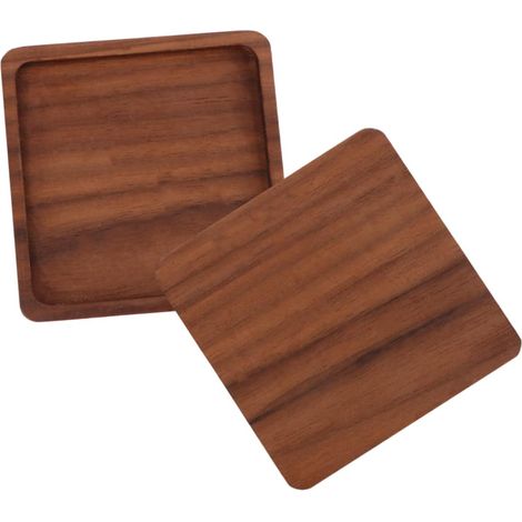 Tapis isolants en bois à encoches carrées, résistants à la chaleur et antidérapants. (1/5)