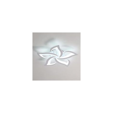 Plafonnier LED 45WDia 60cm –Éclairage tricolore Acrylique et fer – Pour salon, cuisine, salle de bain, chambre, salle à manger (1/5)